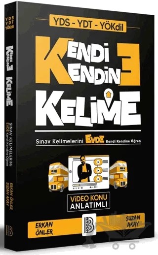 YDS YDT YÖKDİL Kendi Kendine Kelime Video Konu Anlatımlı – Suzan Akay, Erkan Önler – Erkan Önler kitap kapağı