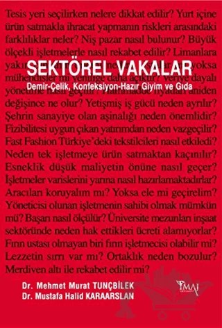 Sektörel Vakalar – Mehmet Murat Tunçbilek, Mustafa Halid Karaarslan – İmaj Yayıncılık kitap kapağı