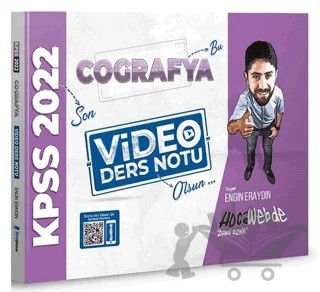 2022 KPSS Coğrafya Video Ders Notu – Engin Eraydın – HocaWebde Yayınları kitap kapağı