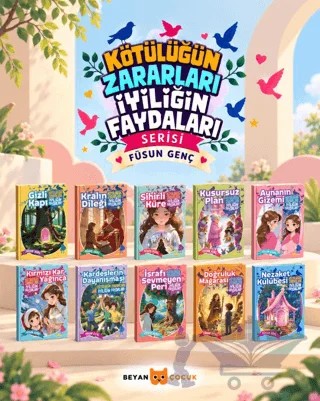 Kötülüğün Zararları İyiliğin Faydaları Serisi (10 Kitap Takım) – Füsun Genç – Beyan Yayınları kitap kapağı