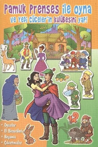 Pamuk Prenses ile Oyna ve Yedi Cüceler’in Kulübesini Yap! – Kolektif – Parıltı Yayınları kitap kapağı