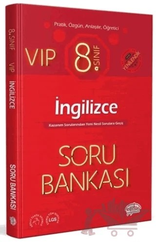 8. Sınıf VIP İngilizce Soru Bankası – Kolektif – Editör Yayınevi kitap kapağı