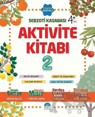Aktivite Kitabı 2 - Sebzoti Kasabası – Eda Gökçen İzleyen – Martı Çocuk Yayınları kitap kapağı