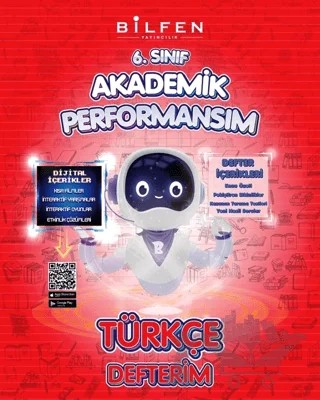 6. Sınıf Türkçe Akademik Performansım Defterim – Kolektif – Bilfen Yayıncılık kitap kapağı
