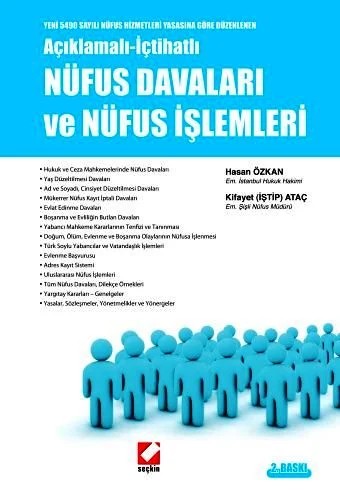 Nüfus Davaları ve Nüfus İşlemleri – Hasan Özkan, Kifayet İştip Ataç – Seçkin Yayıncılık kitap kapağı