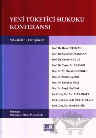 Yeni Tüketici Hukuku Konferansı – Kolektif – On İki Levha Yayınları kitap kapağı