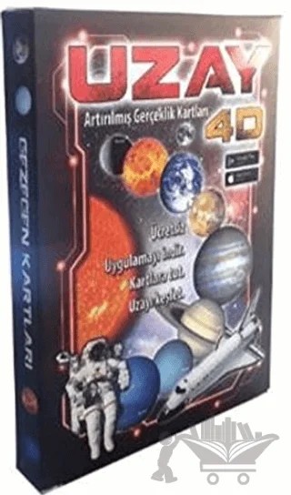 Uzay 4D Artırılmış Gerçeklik Kartları – Kolektif – Artge Kids kitap kapağı