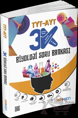 TYT - AYT 3K Biyoloji Soru Bankası – Kolektif – Katyon Yayınları kitap kapağı