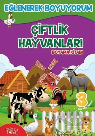 Çiftlik Hayvanları Boyama Kitabı – Hatice Nurbanu Karaca – Koloni Çocuk kitap kapağı