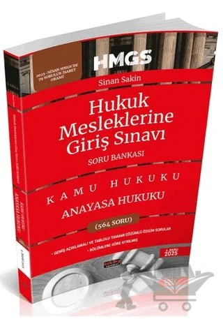 HMGS Anayasa Hukuku Soru Bankası – Sinan Sakin – Savaş Yayınevi kitap kapağı