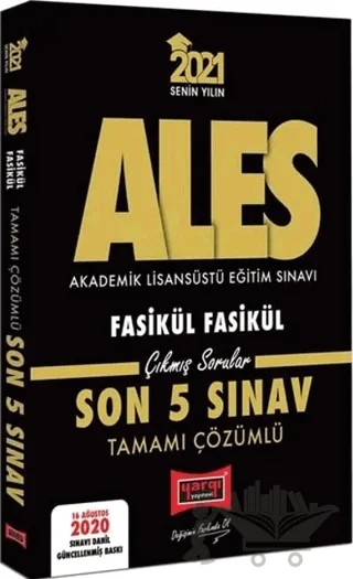 2021 ALES Çıkmış Sorular Son 5 Sınav Fasikül Çözümlü – Kolektif – Yargı Yayınevi kitap kapağı