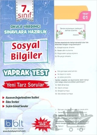 7. Sınıf Sosyal Bilgiler Yaprak Test – Kolektif – Bulut Eğitim ve Kültür Yayınları kitap kapağı