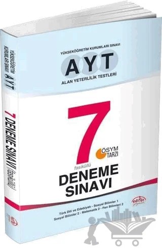 AYT 7 Fasiküllü Deneme Sınavı – Kolektif – Editör Yayınevi kitap kapağı
