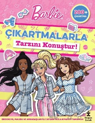 Barbie - Çıkartmalarla Tarzını Konuştur! – Kolektif – Doğan Çocuk kitap kapağı