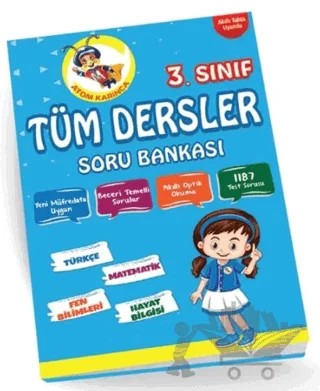 3. Sınıf Tüm Dersler Soru Bankası - 3 – Kollektif – Atom Karınca Yayınları kitap kapağı