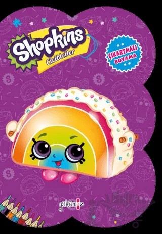 Shopkins Cicibiciler - Mor Çıkartmalı Boyama – Kolektif – Yakamoz Yayınevi kitap kapağı