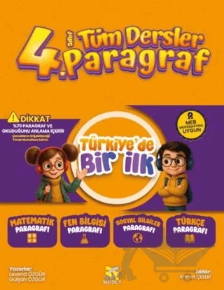 4. Sınıf Tüm Dersler Paragraf Soru Bankası – Gülşah Özgür, Levend Özgür – Modus Yayınları kitap kapağı