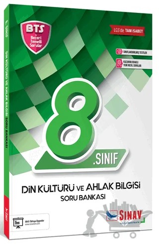 8. Sınıf LGS Din Kültürü ve Ahlak Bilgisi Soru Bankası – Kolektif – Sınav Yayınları kitap kapağı