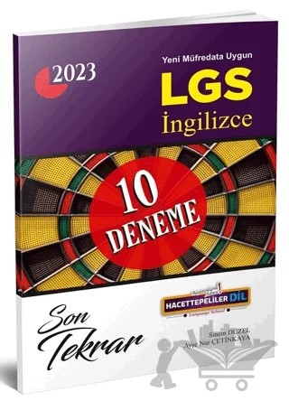2023 8. Sınıf LGS İngilizce Son Tekrar 10 Deneme – Kolektif – Hacettepeliler kitap kapağı