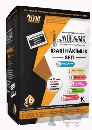 Müessir İdari Hakimlik Çıkmış Soru Bankası Seti – Barış Küçük, Yaşar Mirzaoğlu, Hamza Parlak, Metin Aydın, Ebru Çorbacıoğlu, Umut Hakan Erdem, Soysal Aygün – Kuram Kitap kitap kapağı