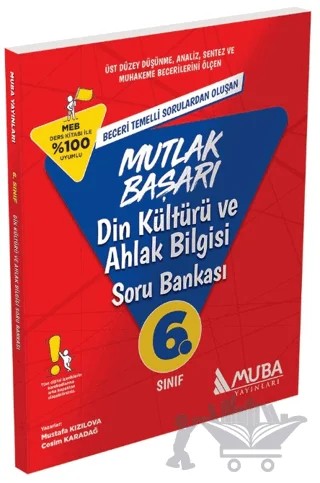 6. Sınıf Din Kültürü ve Ahlak Bilgisi Soru Bankası – Mustafa Kızılova, Cesim Karadağ – Muba Yayınları kitap kapağı