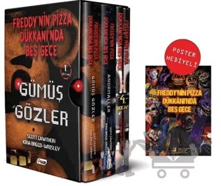 Freddy'nin Pizza Dükkanı'nda Beş Gece Serisi Seti (3 Kitap Takım) – Kira Breed-Wrisley, Scott Cawthon – Teen Yayıncılık kitap kapağı