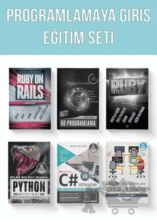 Programlamaya Giriş Eğitim Seti (6 Kitap Takım) – Murat Özalp, Murat Yücedağ, Mustafa Başer, Mustafa Murat Coşkun, Sıtkı Bağdat – Dikeyeksen Yayın Dağıtım kitap kapağı