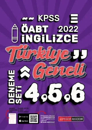 2022 KPSS ÖABT İngilizce 4-5-6 (3'lü Deneme) – Kolektif – Pegem Akademi Yayıncılık kitap kapağı
