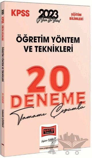 Yargı Yayınları 2023 KPSS Eğitim Bilimleri Öğretim Yöntem ve Teknikleri (ÖYT) Tamamı Çözümlü 20 Deneme – Kolektif – Yargı Yayınevi kitap kapağı