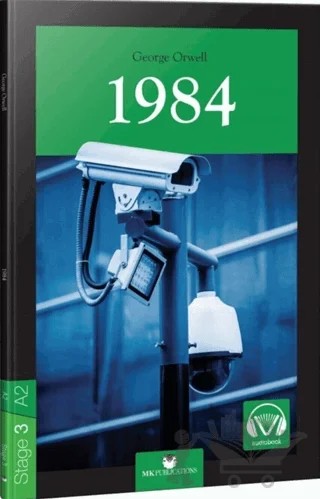 1984 - Stage 3 İngilizce Seviyeli Hikayeler – George Orwell – MK Publications kitap kapağı