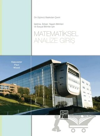 Matematiksel Analize Giriş – Haeussler Paul Wood – Gazi Kitabevi kitap kapağı
