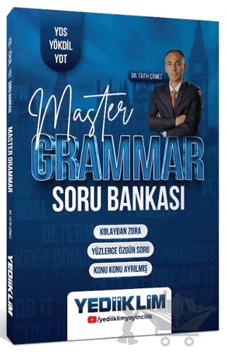 YDS YÖKDİL YDT Master Grammar Soru Bankası – Fatih Çömez – Yediiklim Yayınları kitap kapağı