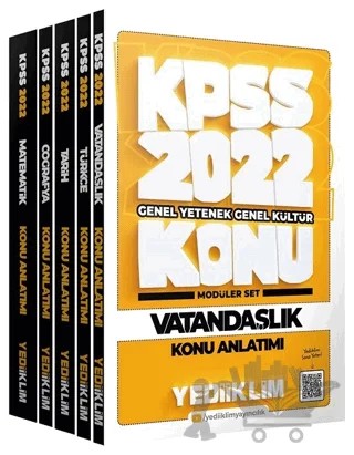 KPSS Genel Yetenek Genel Kültür Konu Anlatımlı Modüler Set – Kolektif – Yediiklim Yayınları kitap kapağı