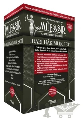 Müessir Çıkmış Soru Bankası İdari Hakimlik Seti – Emir Kudubeş, Gökhan Aksoy, Hamza Parlak, Keriman Yıldız, Metin Aydın, Umut Hakan Erdem, Yaşar Mirzaoğlu, Yekta Cem Yıldırım – Temsil Kitap kitap kapağı