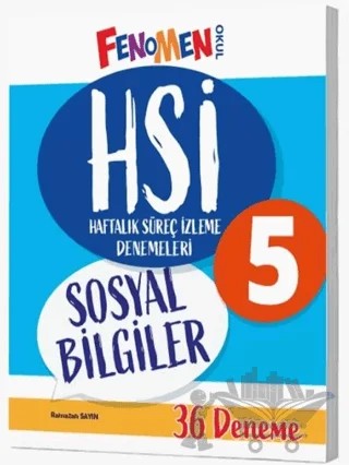5. Sınıf HSİ Sosyal Bilgiler Denemeleri (36 Deneme) – Ramazan Sayın – Fenomen Yayınları kitap kapağı