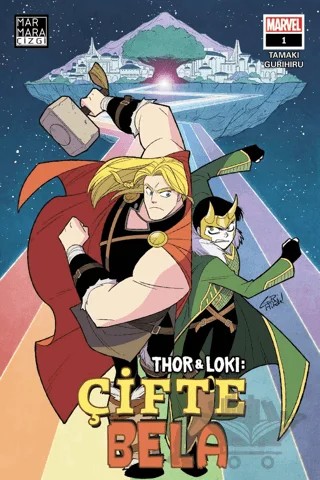 Thor ve Loki: Çifte Bela 1 – Mariko Tamaki – Marmara Çizgi kitap kapağı