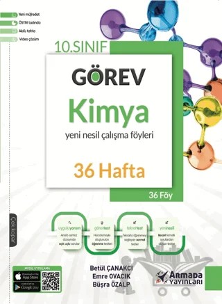 10. Sınıf Görev Kimya Yeni Nesil Çalışma Föyleri – Betül Çanakcı, Emre Ovacık, Büşra Özalp – Armada Yayınları kitap kapağı