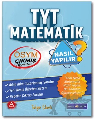 YKS TYT Matematik Nasıl Yapılır Soru Bankası – Kolektif – Bana Yeter Yayınları kitap kapağı