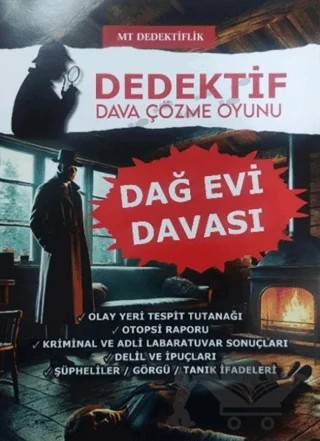 Dedektif Dava Çözme Oyunu - Dağ Evi Davası – Kolektif – MT Dedektiflik kitap kapağı
