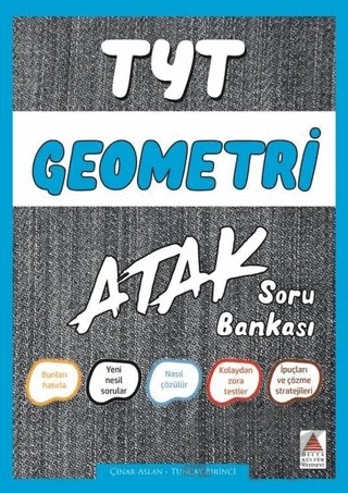TYT Geometri Atak Soru Bankası – Çınar Aslan, Tuncay Birinci – Delta Kültür Yayınevi kitap kapağı