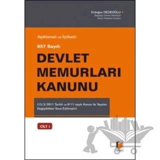 Açıklamalı ve İçtihatlı 657 Sayılı Devlet Memurları Kanunu (2 Cilt Takım) – Erdoğan Dedeoğlu – Adalet Yayınevi kitap kapağı