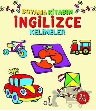 Boyama Kitabım - İngilizce Kelimeler – Kolektif – Pal Sokağı Yayınları kitap kapağı