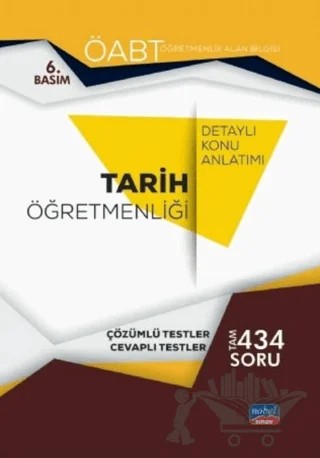 ÖABT Tarih Öğretmenliği Konu Anlatımı ve Çözümlü Testler – Kolektif – Nobel Sınav Yayınları kitap kapağı