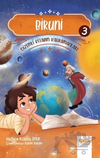 Biruni - Gi̇zemli̇ Ki̇tabın Kahramanları 3 – Hatice Kübra İpek – Çelik Yayınevi kitap kapağı