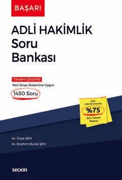 Başarı – Adli Hakimlik Soru Bankası – Özge Şen, İbrahim Burak Şen – Seçkin Yayıncılık kitap kapağı