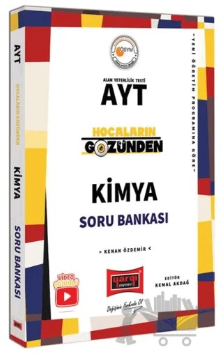 Hocaların Gözünden AYT Kimya Soru Bankası – Kenan Özdemir – Yargı Yayınevi kitap kapağı