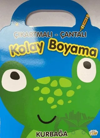 Kurbağa - Çıkartmalı-Çantalı Kolay Boyama – Kolektif – 0-6 Yaş Yayınları kitap kapağı