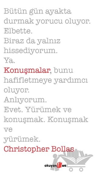 Konuşmalar – Christopher Bollas – Okuyan Us Yayınları kitap kapağı
