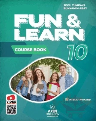 Fun and Learn 10 (Course Book, Activity Book, Skills Book) – Bünyamin Abay, Sevil Tümkaya – Akın Dil Eğitim kitap kapağı