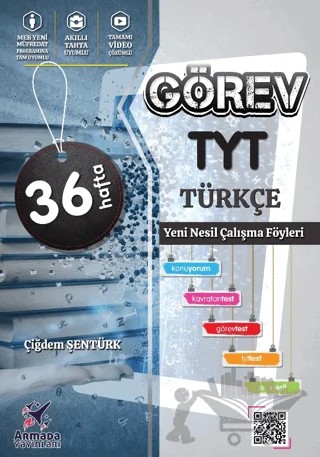 Görev TYT Türkçe Yeni Nesil Çalışma Föyleri – Çiğdem Şentürk – Armada Yayınları kitap kapağı